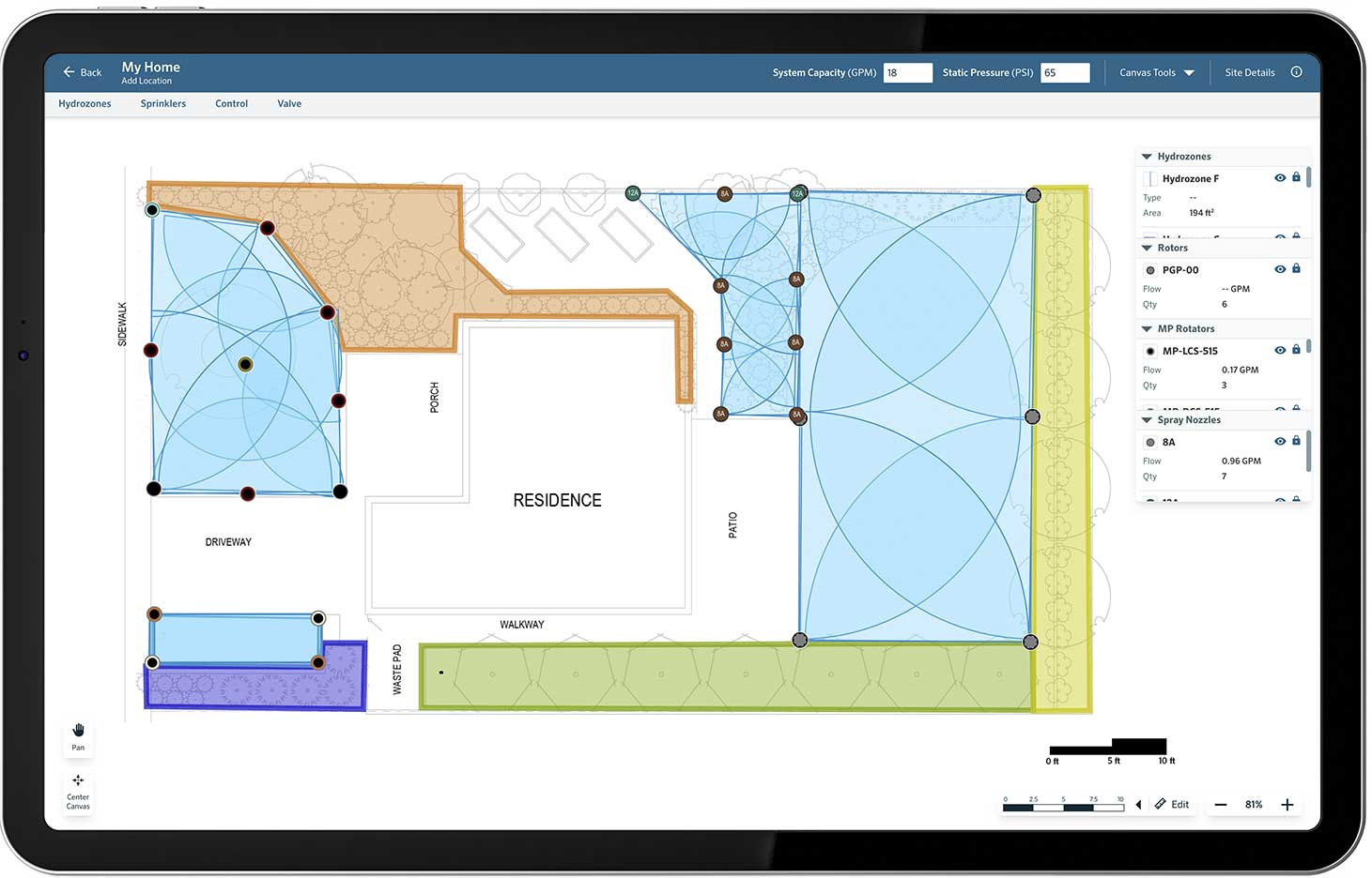 My Design Landscape Tools Tablet